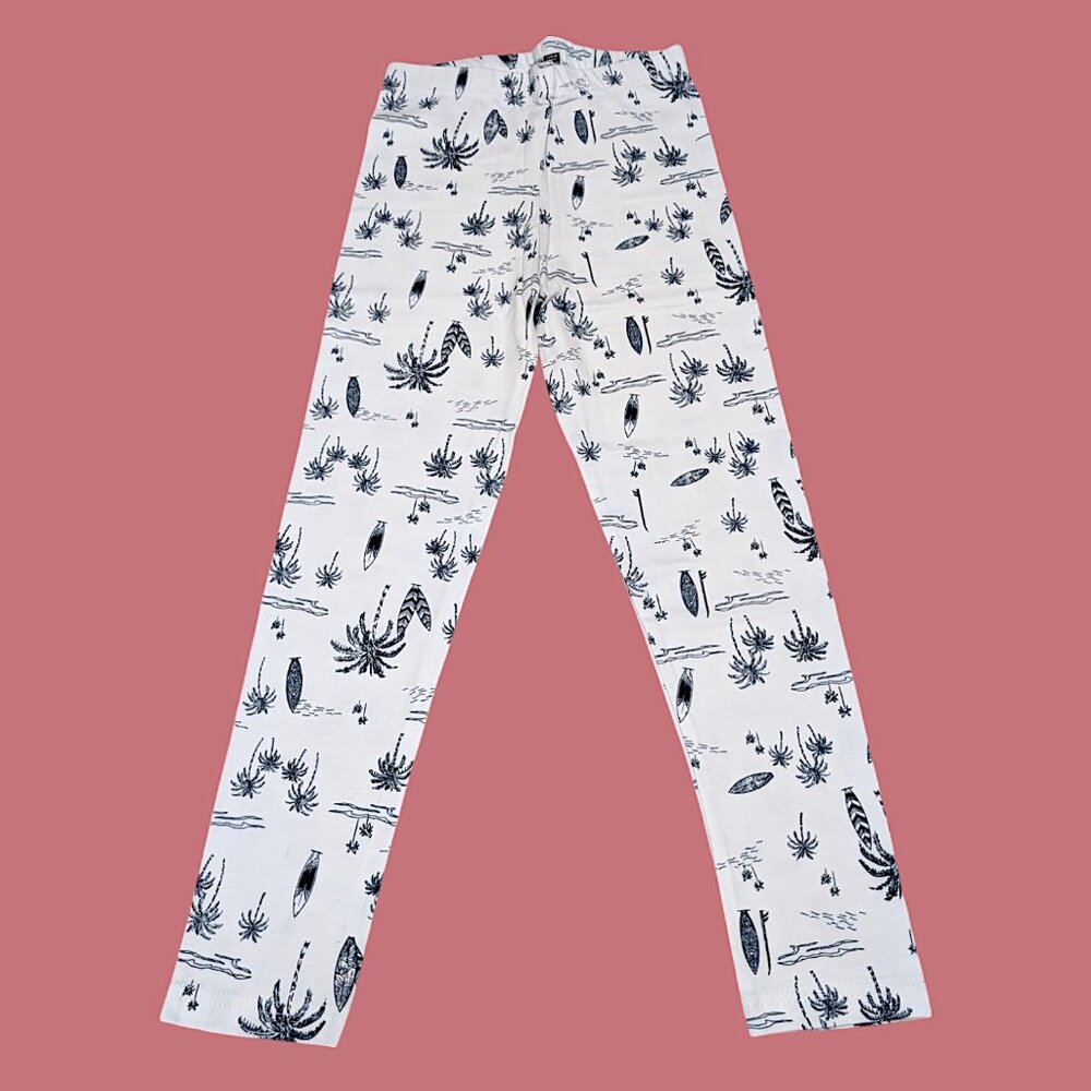 Pepco Full length Soft Cotton leggings Skinny Fit stretchy White Surfing NWOT